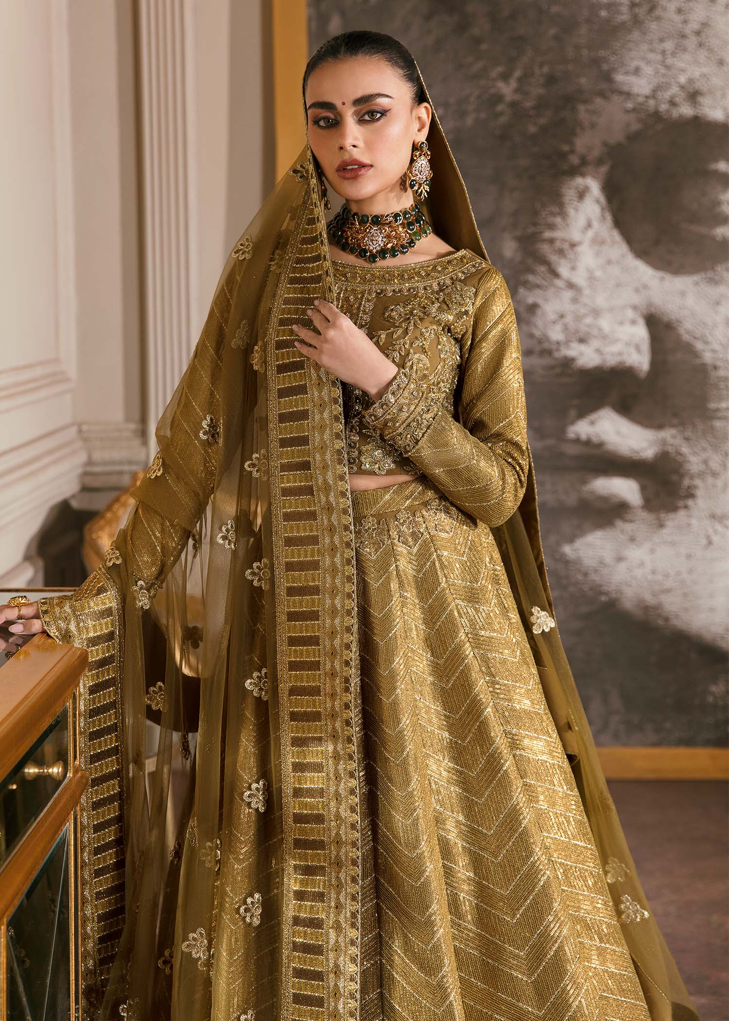Waqas Shah | Malika - E - Elizabeth | ORCHID - by - Libasekhas UK - Registered Vendor of : Waqas Shah - 100% Original Designer Dresss