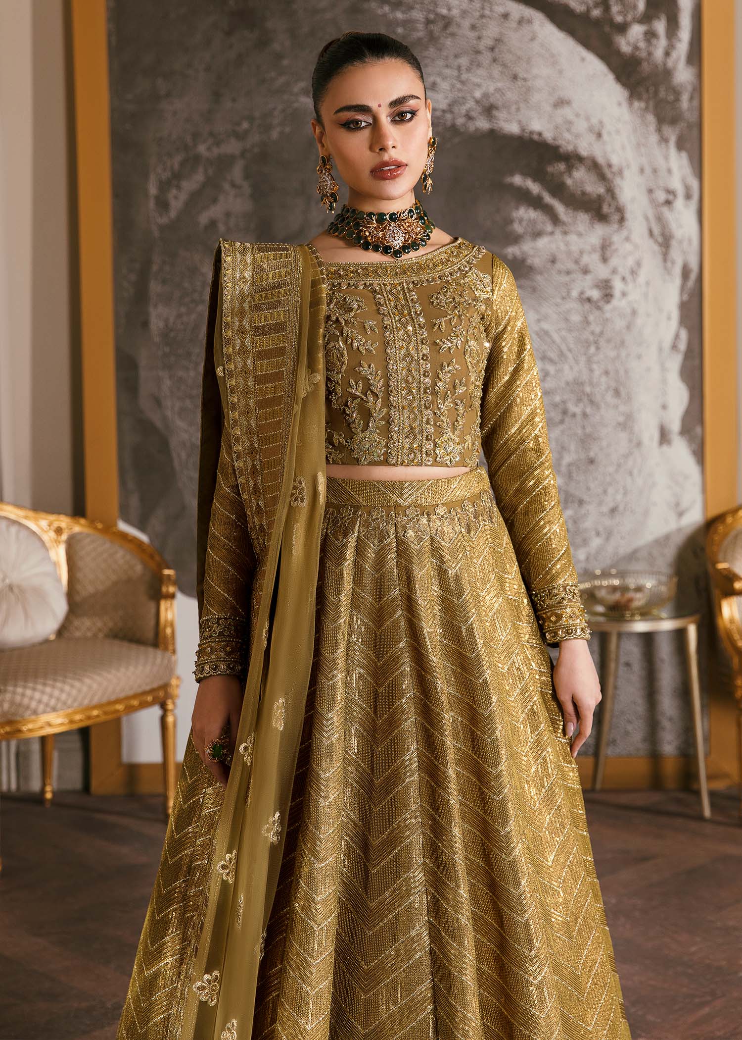 Waqas Shah | Malika - E - Elizabeth | ORCHID - by - Libasekhas UK - Registered Vendor of : Waqas Shah - 100% Original Designer Dresss