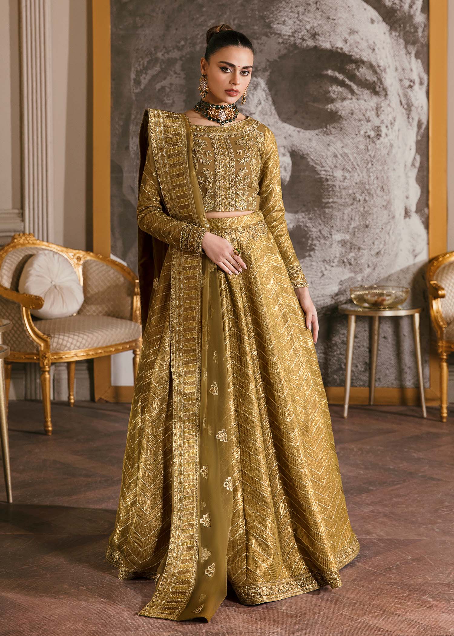 Waqas Shah | Malika - E - Elizabeth | ORCHID - by - Libasekhas UK - Registered Vendor of : Waqas Shah - 100% Original Designer Dresss