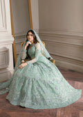 Waqas Shah | Malika - E - Elizabeth | BLUE MIST - by - Libasekhas UK - Registered Vendor of : Waqas Shah - 100% Original Designer Dresss