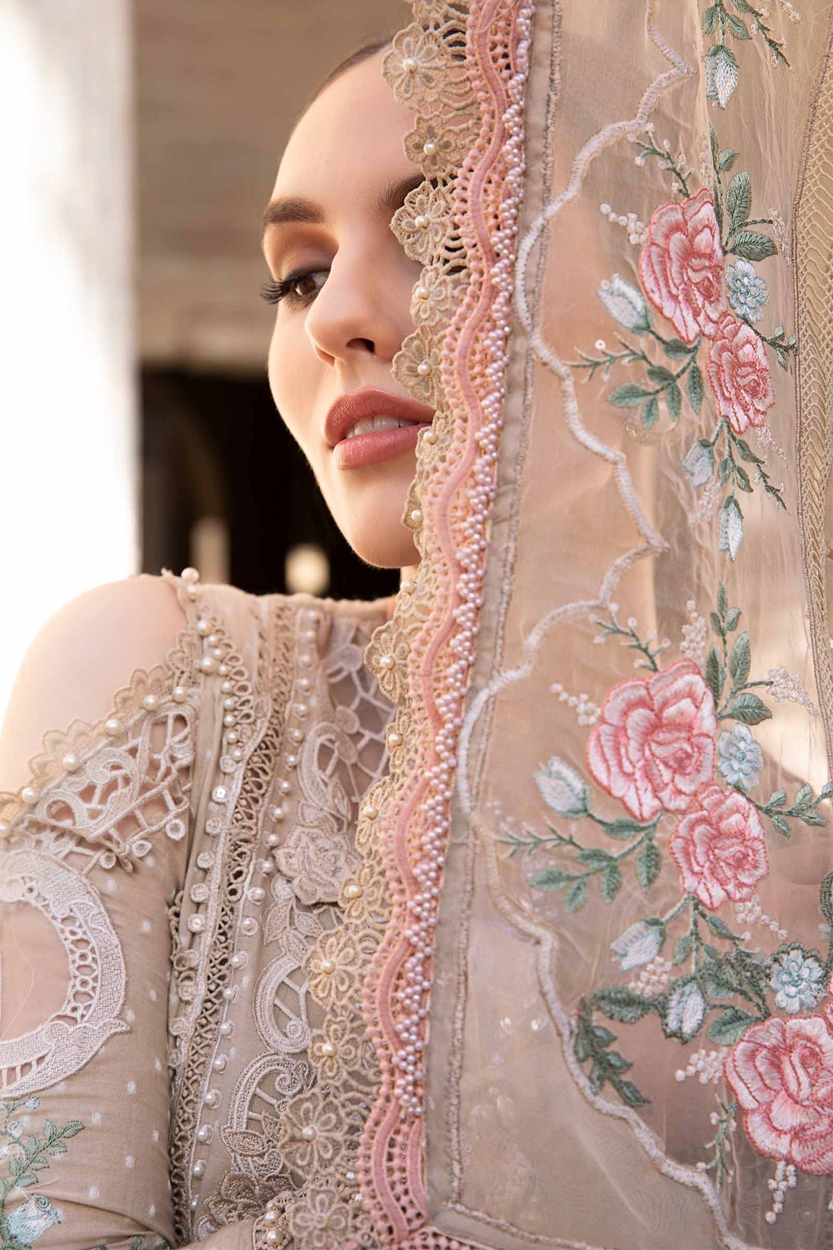 Maria B | Voyage a' Luxe Lawn | D-2410-A - by - Libasekhas UK - Registered Vendor of : Maria B - 100% Original Designer Dresss