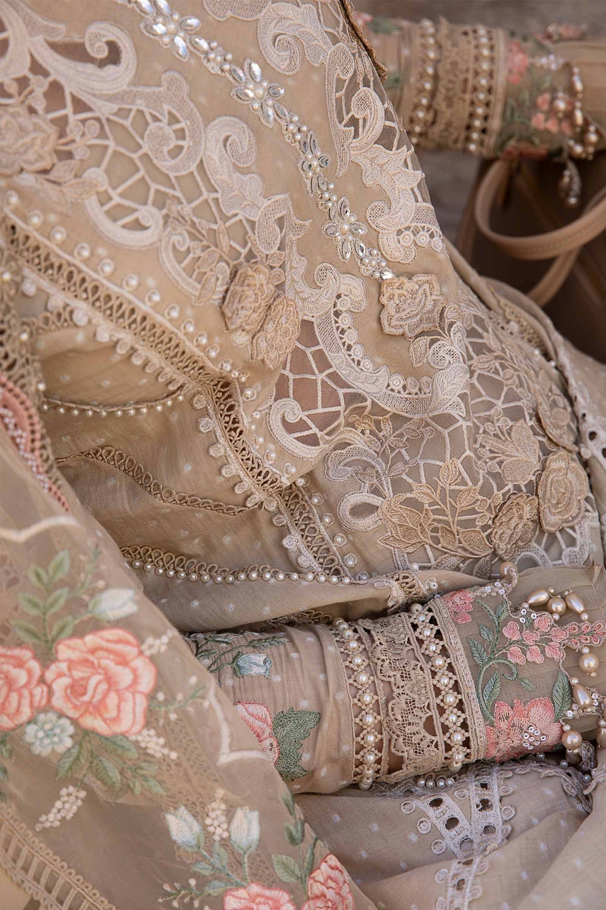 Maria B | Voyage a' Luxe Lawn | D-2410-A - by - Libasekhas UK - Registered Vendor of : Maria B - 100% Original Designer Dresss