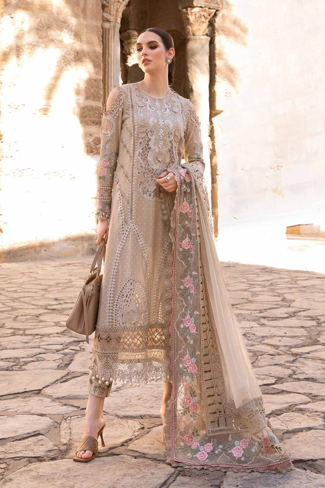 Maria B | Voyage a' Luxe Lawn | D-2410-A - by - Libasekhas UK - Registered Vendor of : Maria B - 100% Original Designer Dresss