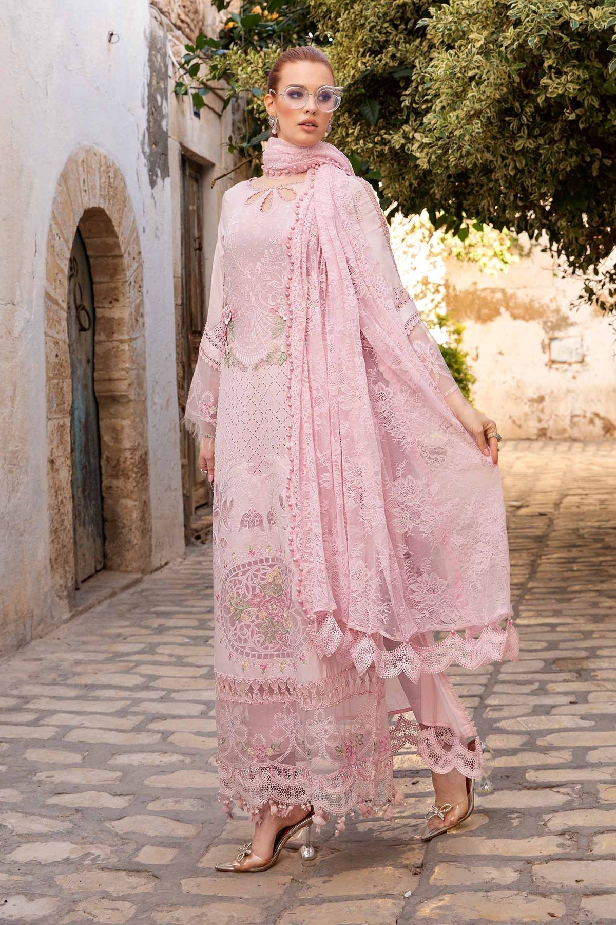 Maria B | Voyage a' Luxe Lawn | D-2411-A - by - Libasekhas UK - Registered Vendor of : Maria B - 100% Original Designer Dresss