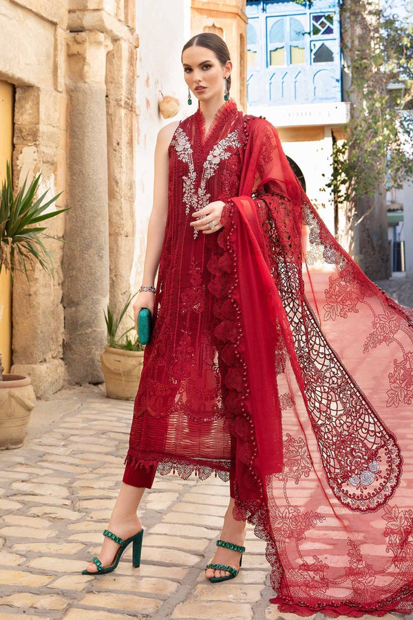 Maria B | Voyage a' Luxe Lawn | D-2401-B - by - Libasekhas UK - Registered Vendor of : Maria B - 100% Original Designer Dresss