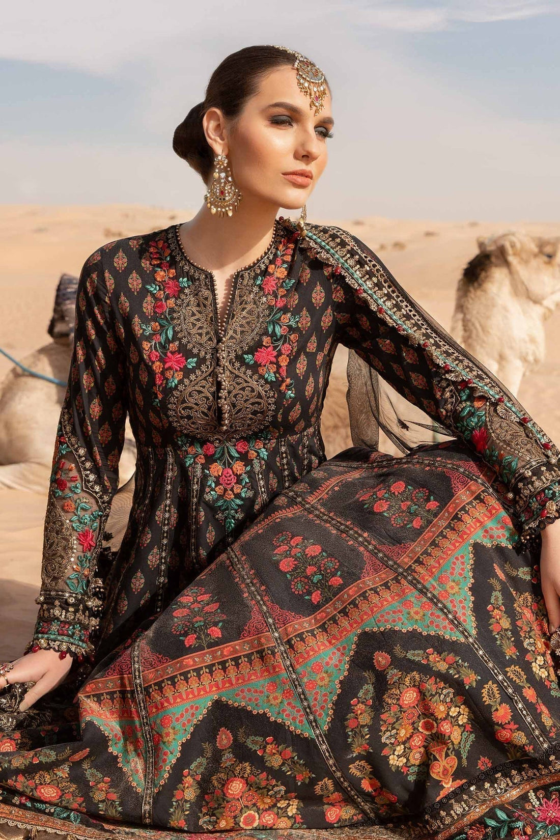 Maria B | Voyage a' Luxe Lawn | D-2413-B - by - Libasekhas UK - Registered Vendor of : Maria B - 100% Original Designer Dresss