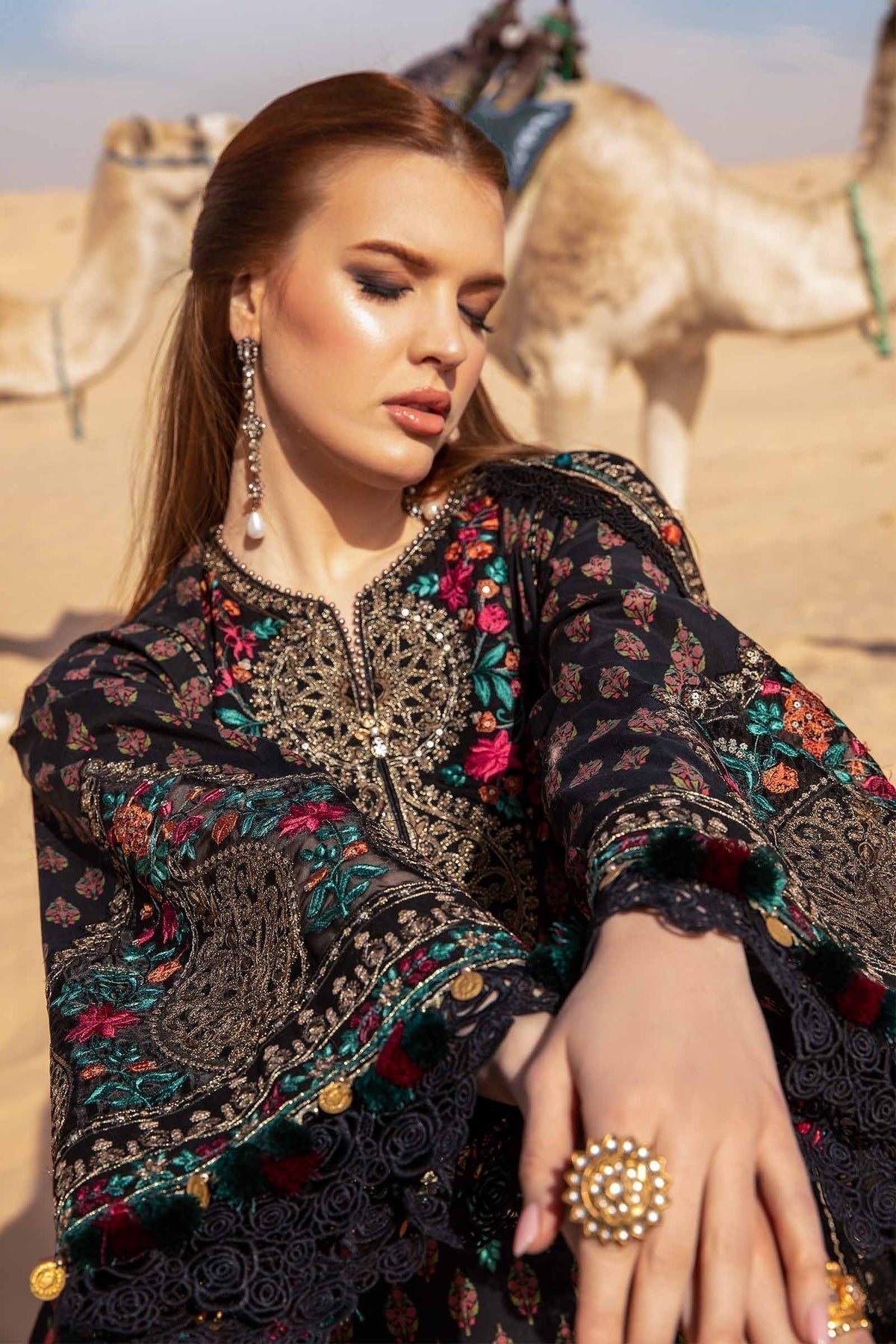 Maria B | Voyage a' Luxe Lawn | D-2413-B - by - Libasekhas UK - Registered Vendor of : Maria B - 100% Original Designer Dresss