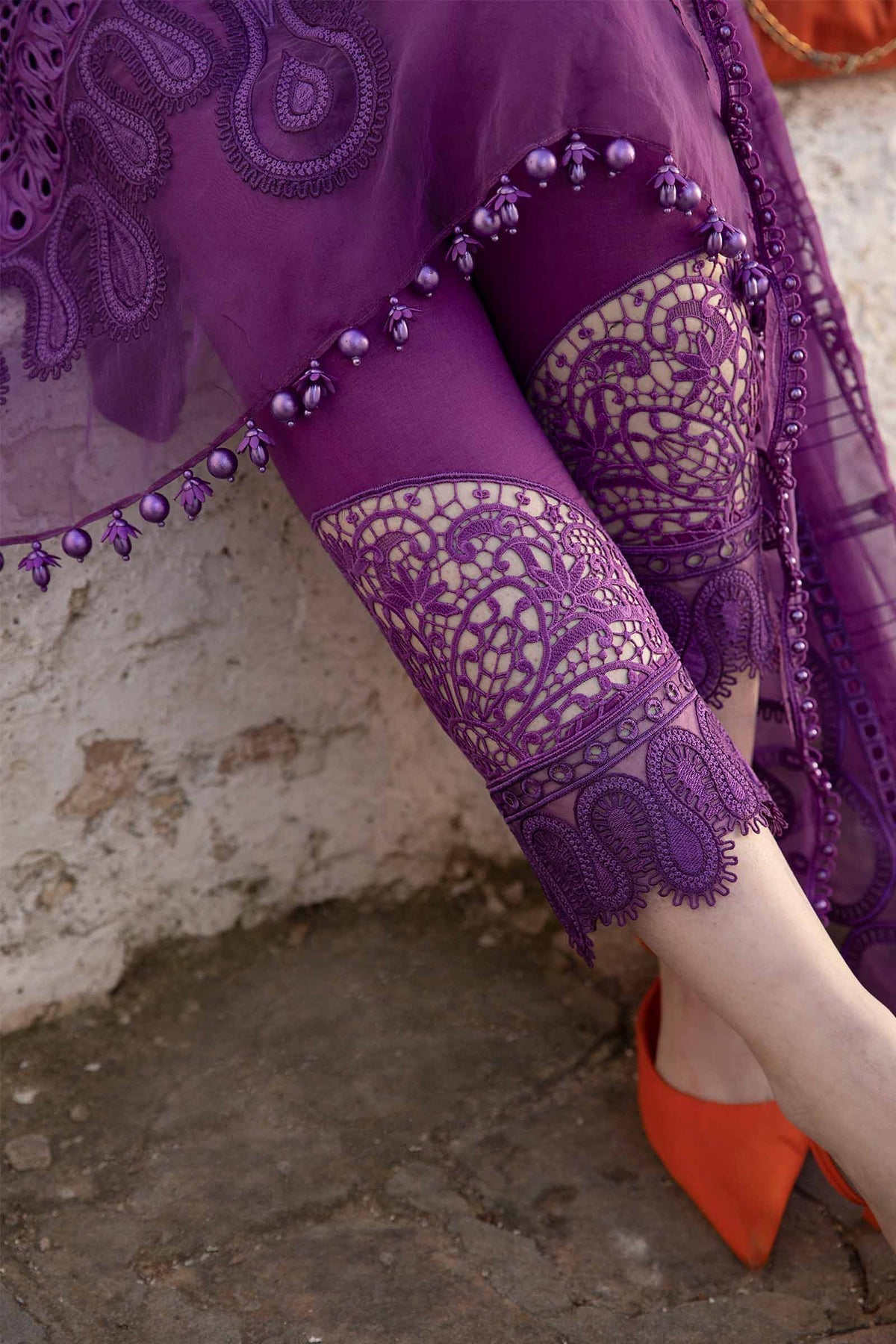 Maria B | Voyage a' Luxe Lawn | D-2402-B - by - Libasekhas UK - Registered Vendor of : Maria B - 100% Original Designer Dresss