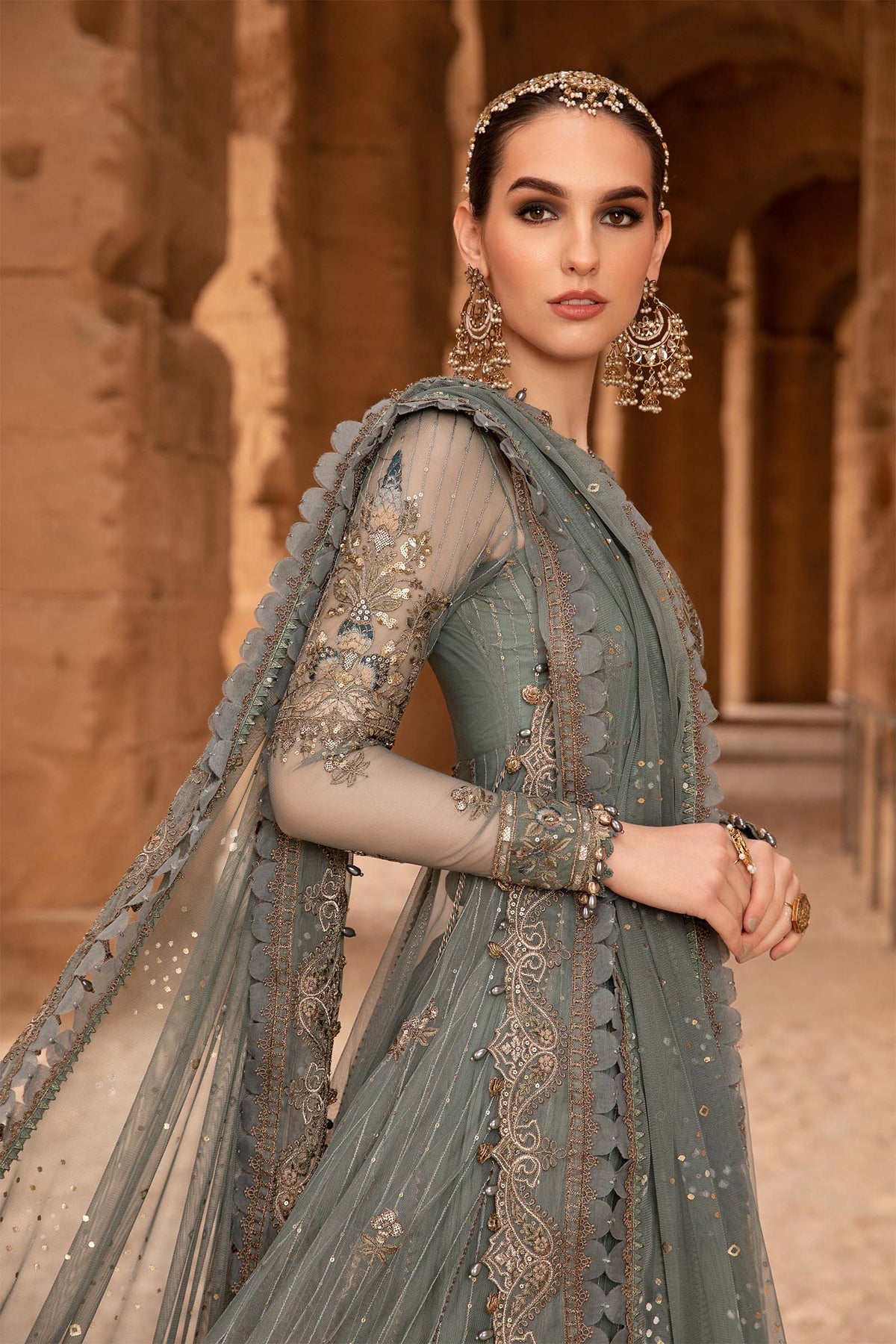 Maria B | Voyage a' Luxe Lawn | D-2403-A - by - Libasekhas UK - Registered Vendor of : Maria B - 100% Original Designer Dresss