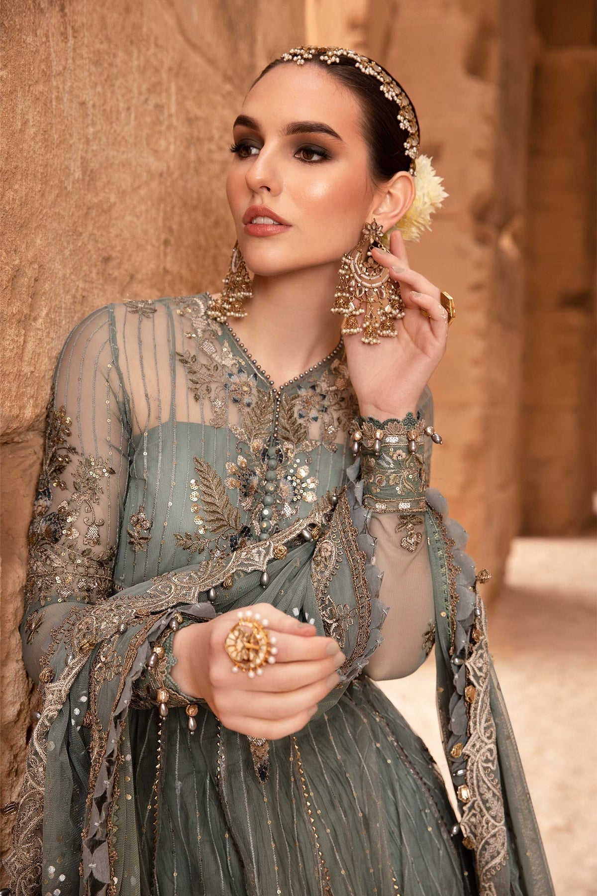 Maria B | Voyage a' Luxe Lawn | D-2403-A - by - Libasekhas UK - Registered Vendor of : Maria B - 100% Original Designer Dresss