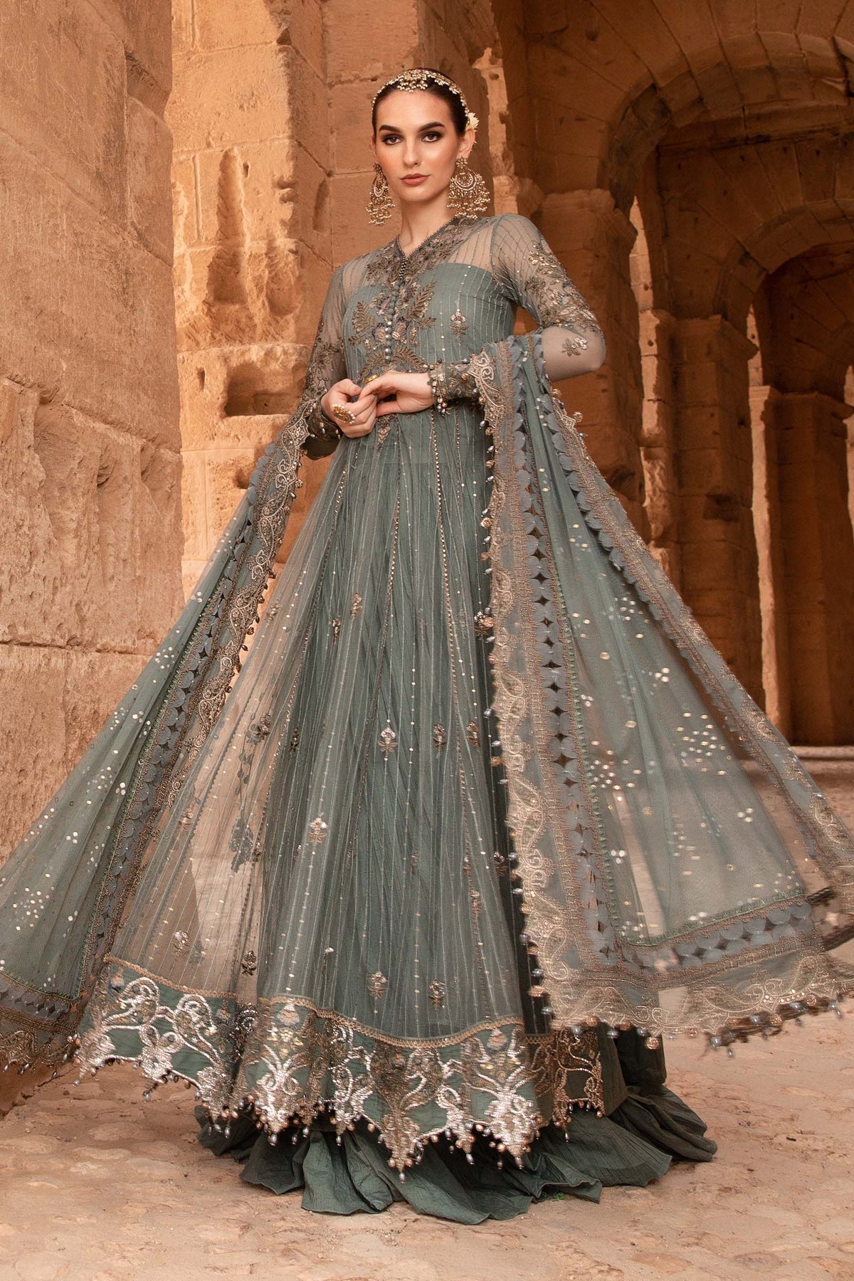 Maria B | Voyage a' Luxe Lawn | D-2403-A - by - Libasekhas UK - Registered Vendor of : Maria B - 100% Original Designer Dresss