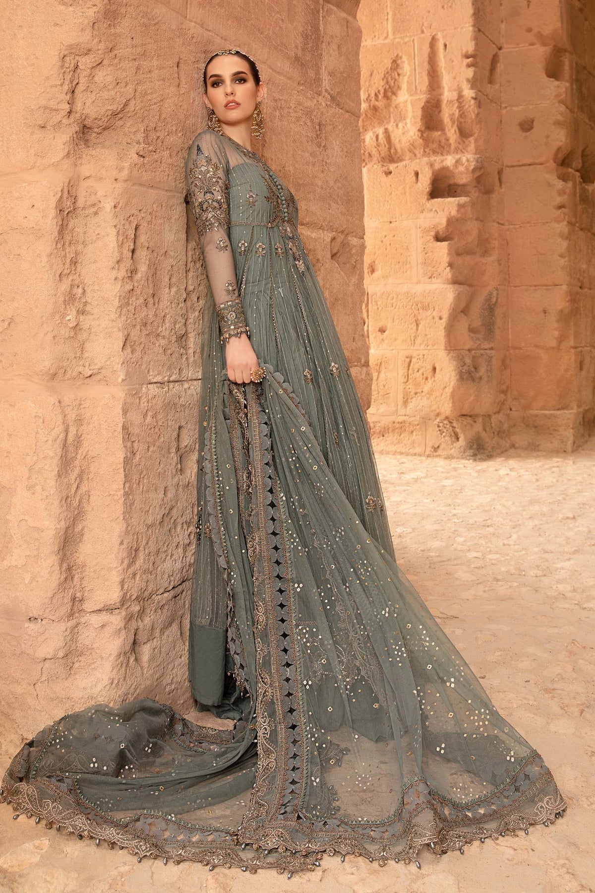 Maria B | Voyage a' Luxe Lawn | D-2403-A - by - Libasekhas UK - Registered Vendor of : Maria B - 100% Original Designer Dresss