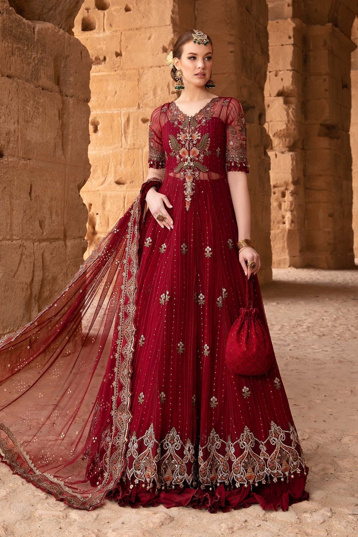 Maria B | Voyage a' Luxe Lawn | D-2403-B - by - Libasekhas UK - Registered Vendor of : Maria B - 100% Original Designer Dresss