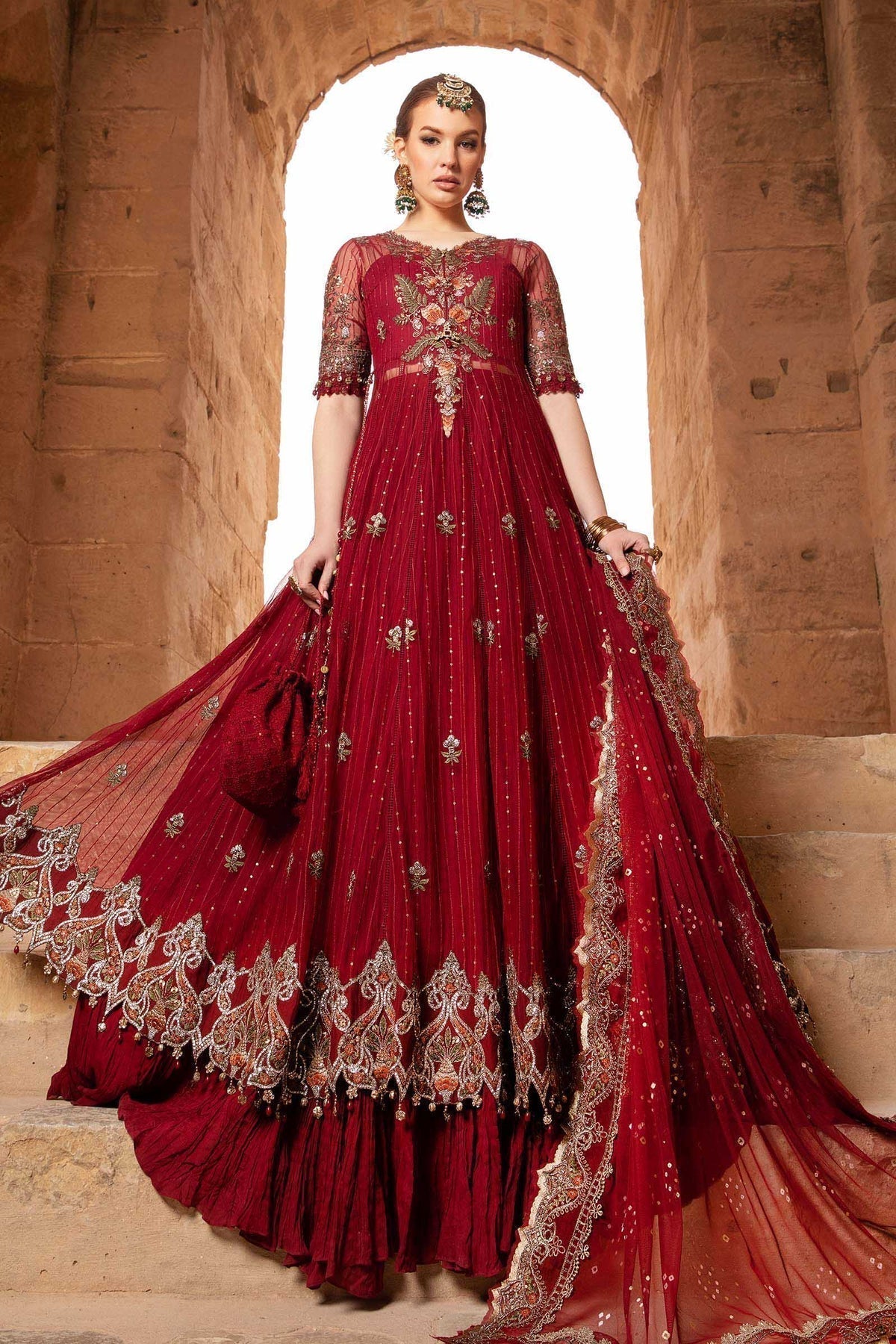 Maria B | Voyage a' Luxe Lawn | D-2403-B - by - Libasekhas UK - Registered Vendor of : Maria B - 100% Original Designer Dresss