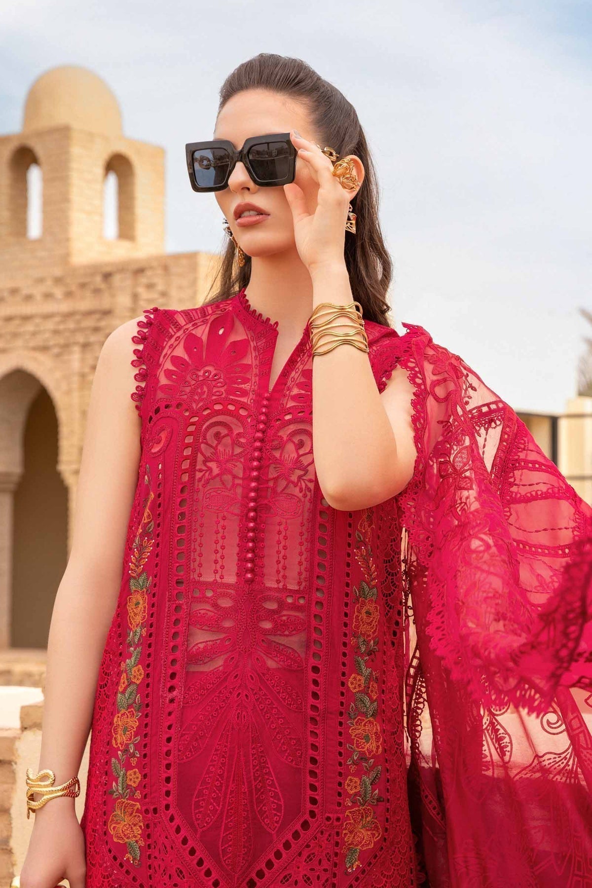 Maria B | Voyage a' Luxe Lawn | D-2404-A - by - Libasekhas UK - Registered Vendor of : Maria B - 100% Original Designer Dresss