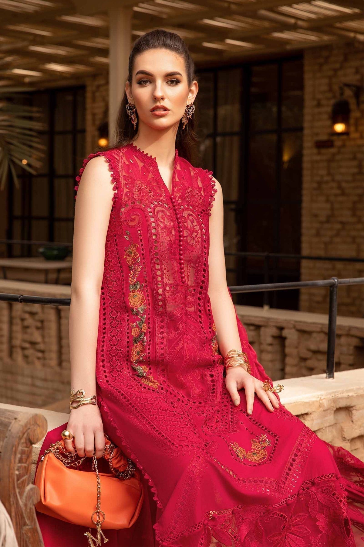 Maria B | Voyage a' Luxe Lawn | D-2404-A - by - Libasekhas UK - Registered Vendor of : Maria B - 100% Original Designer Dresss