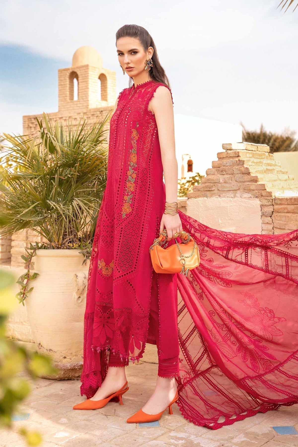 Maria B | Voyage a' Luxe Lawn | D-2404-A - by - Libasekhas UK - Registered Vendor of : Maria B - 100% Original Designer Dresss