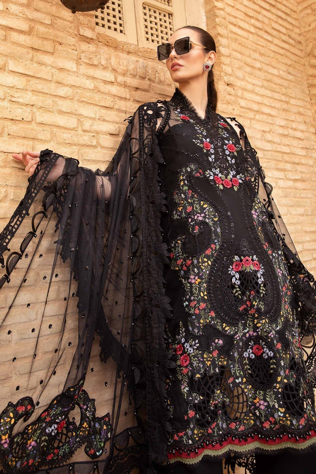 Maria B | Voyage a' Luxe Lawn | D-2405-B - by - Libasekhas UK - Registered Vendor of : Maria B - 100% Original Designer Dresss