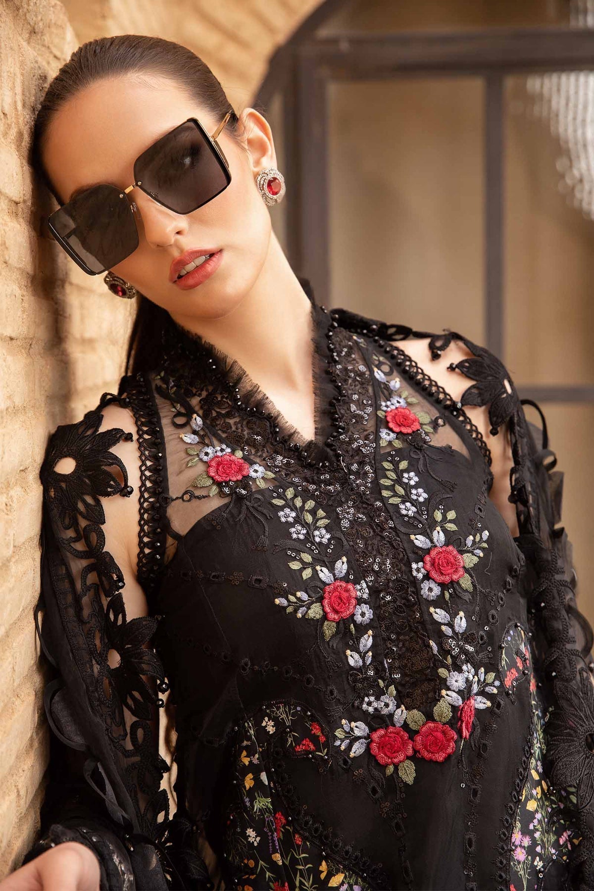 Maria B | Voyage a' Luxe Lawn | D-2405-B - by - Libasekhas UK - Registered Vendor of : Maria B - 100% Original Designer Dresss