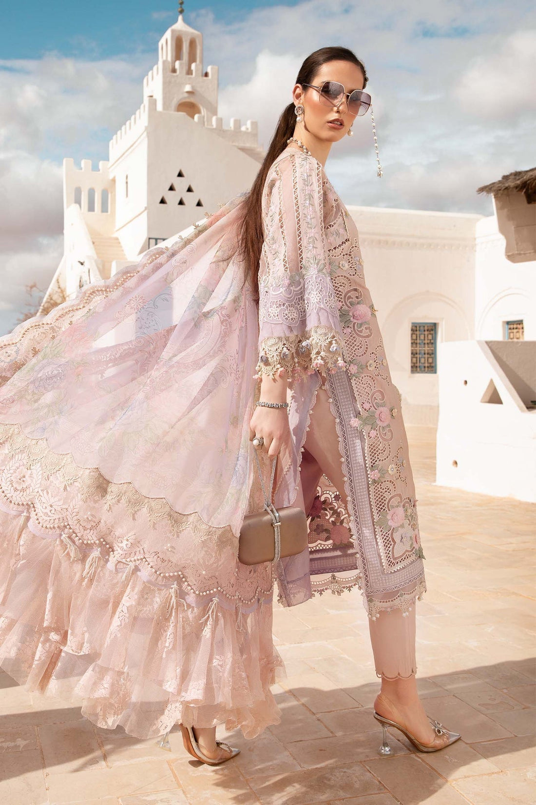 Maria B | Voyage a' Luxe Lawn | D-2406-A - by - Libasekhas UK - Registered Vendor of : Maria B - 100% Original Designer Dresss