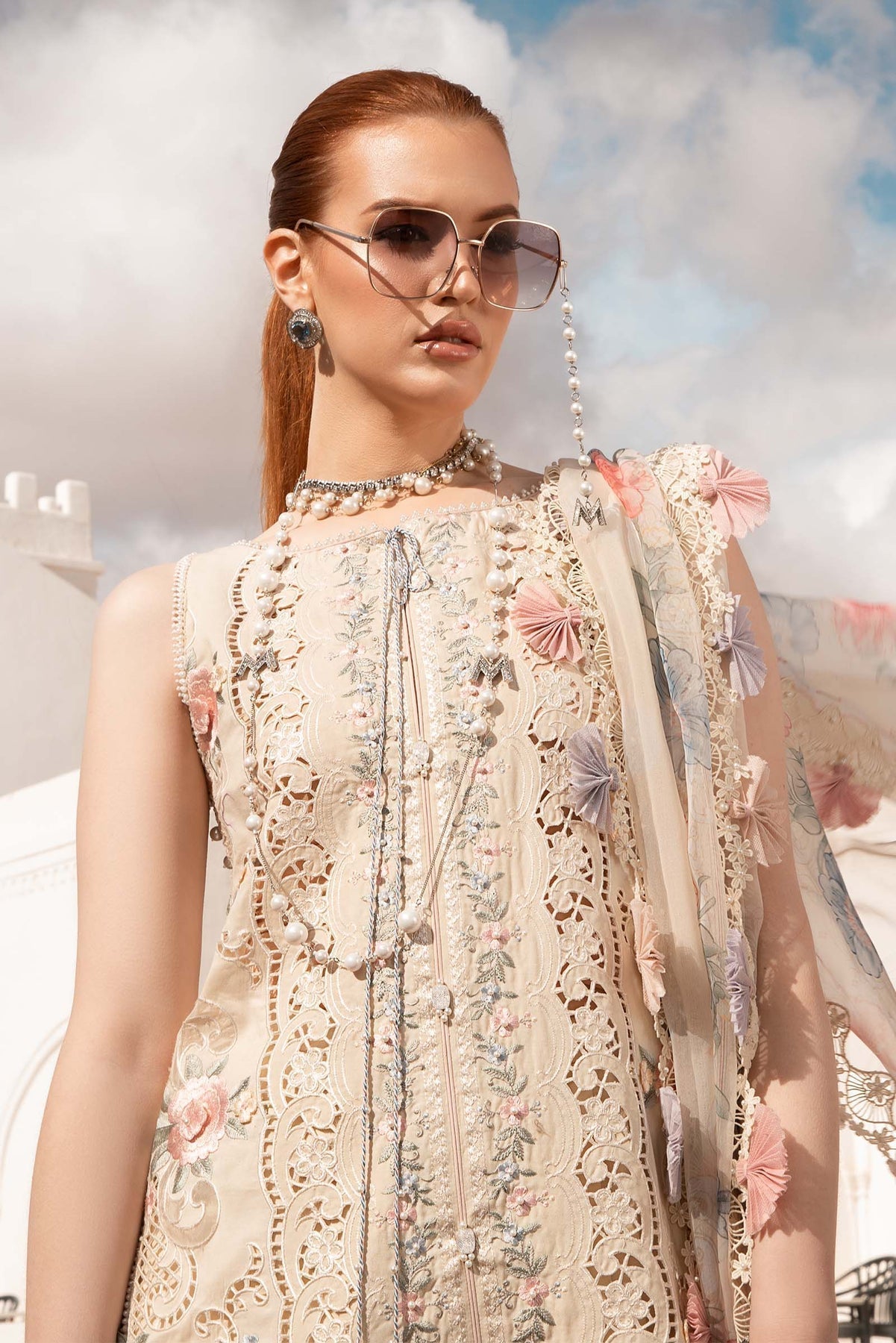 Maria B | Voyage a' Luxe Lawn | D-2406-B - by - Libasekhas UK - Registered Vendor of : Maria B - 100% Original Designer Dresss