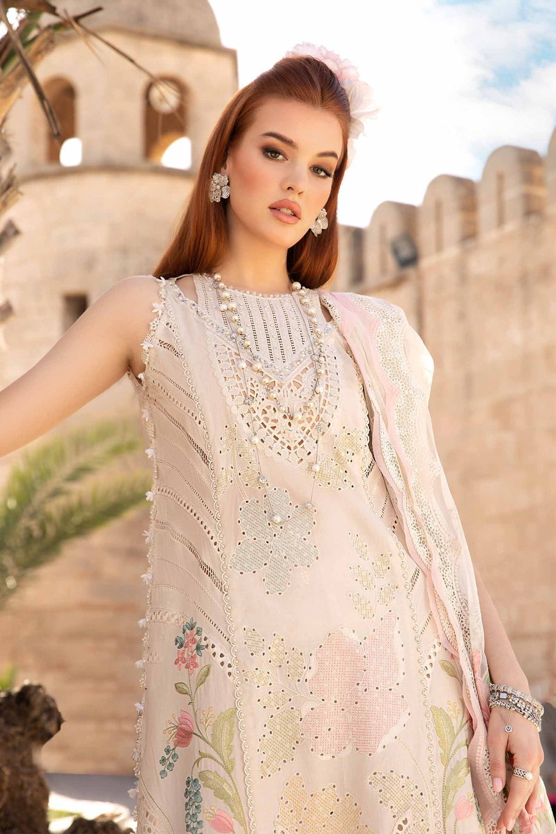 Maria B | Voyage a' Luxe Lawn | D-2407-A - by - Libasekhas UK - Registered Vendor of : Maria B - 100% Original Designer Dresss