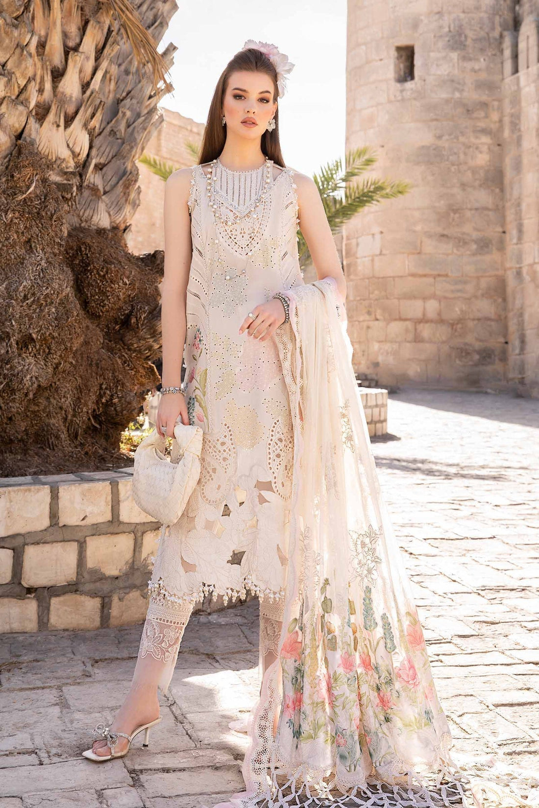 Maria B | Voyage a' Luxe Lawn | D-2407-A - by - Libasekhas UK - Registered Vendor of : Maria B - 100% Original Designer Dresss