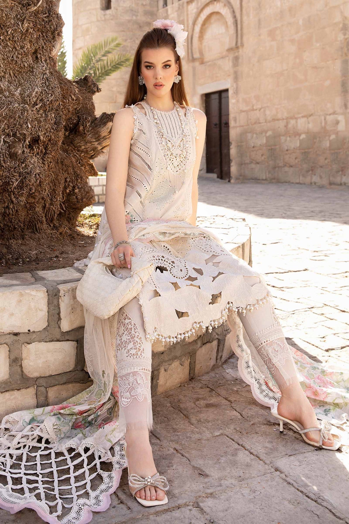 Maria B | Voyage a' Luxe Lawn | D-2407-A - by - Libasekhas UK - Registered Vendor of : Maria B - 100% Original Designer Dresss