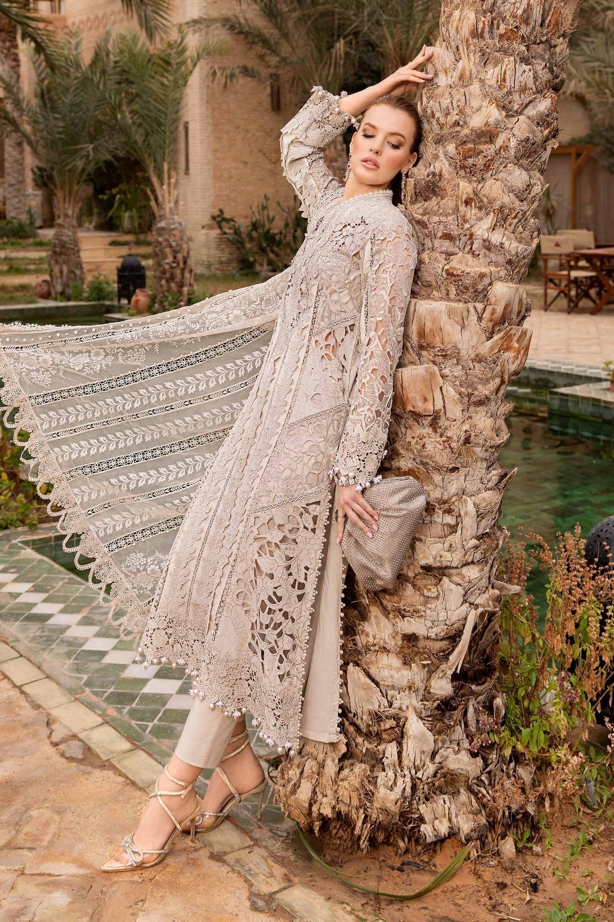 Maria B | Voyage a' Luxe Lawn | D-2409-A - by - Libasekhas UK - Registered Vendor of : Maria B - 100% Original Designer Dresss