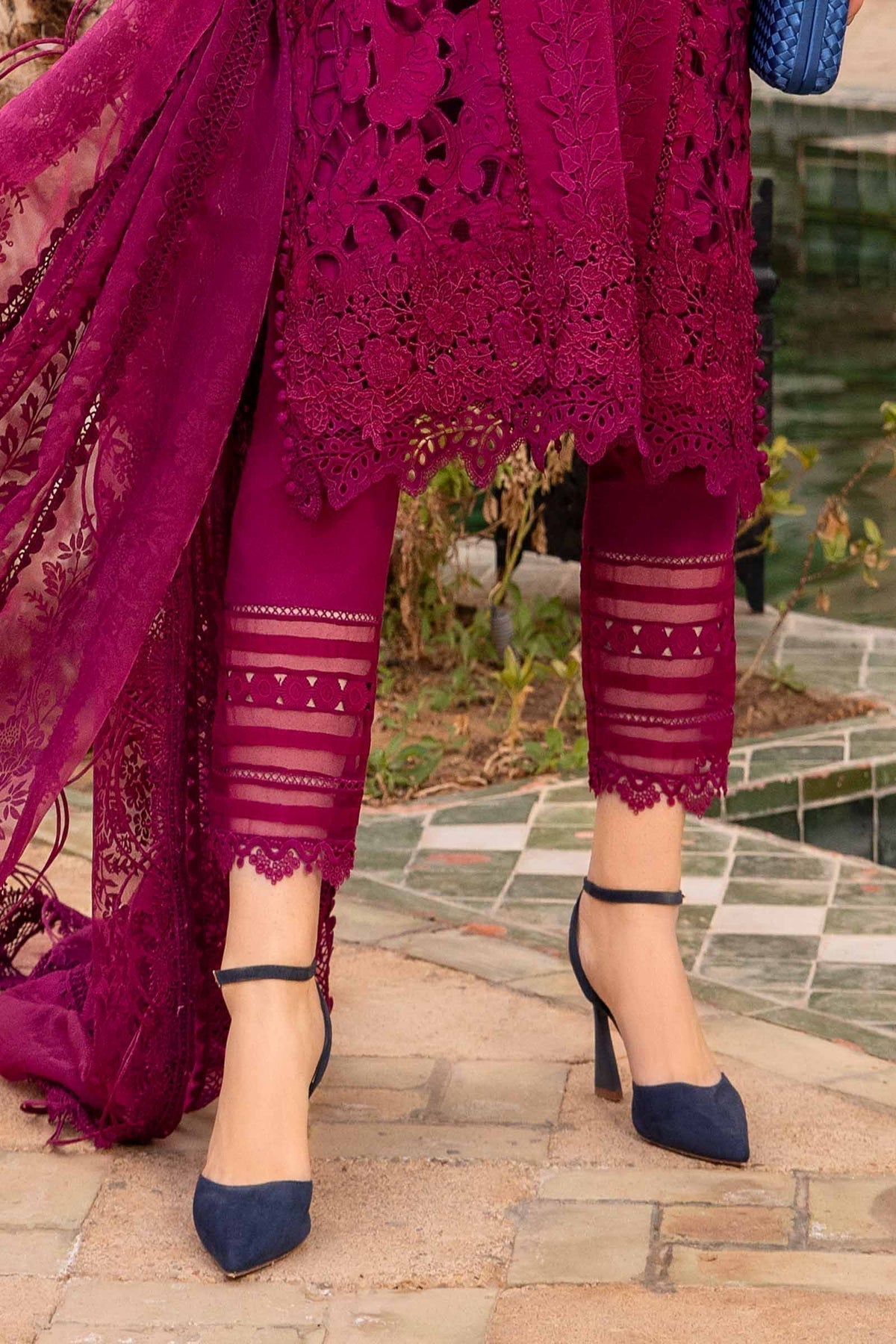 Maria B | Voyage a' Luxe Lawn | D-2409-B - by - Libasekhas UK - Registered Vendor of : Maria B - 100% Original Designer Dresss