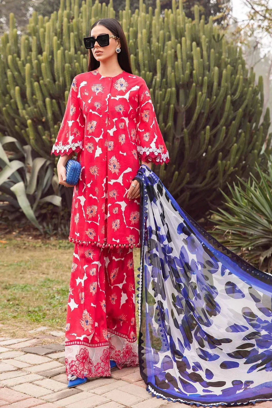 Maria B | M Prints Spring 24 | MPT-2112-A - by - Libasekhas UK - Registered Vendor of : Maria B - 100% Original Designer Dresss