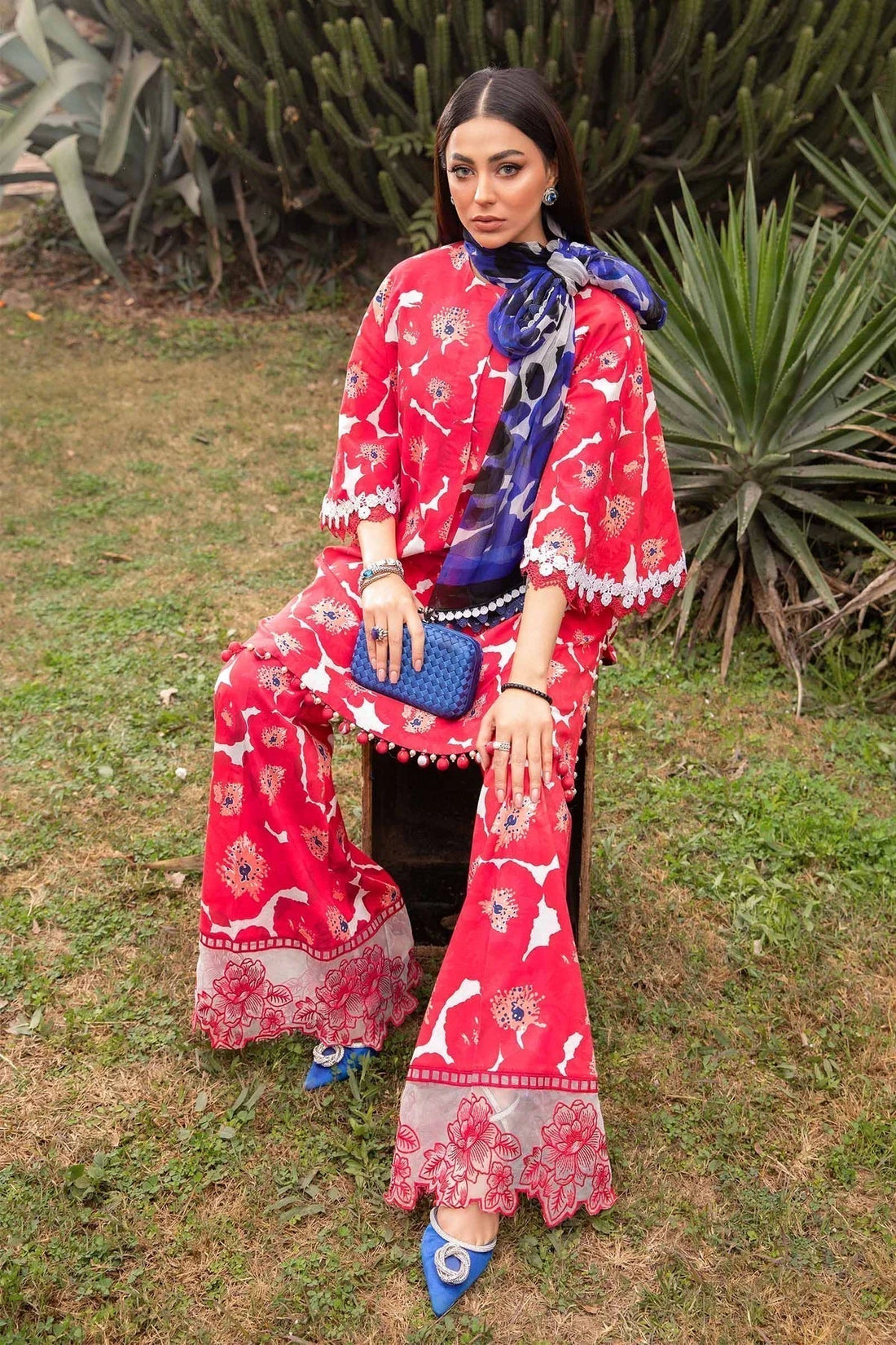Maria B | M Prints Spring 24 | MPT-2112-A - by - Libasekhas UK - Registered Vendor of : Maria B - 100% Original Designer Dresss