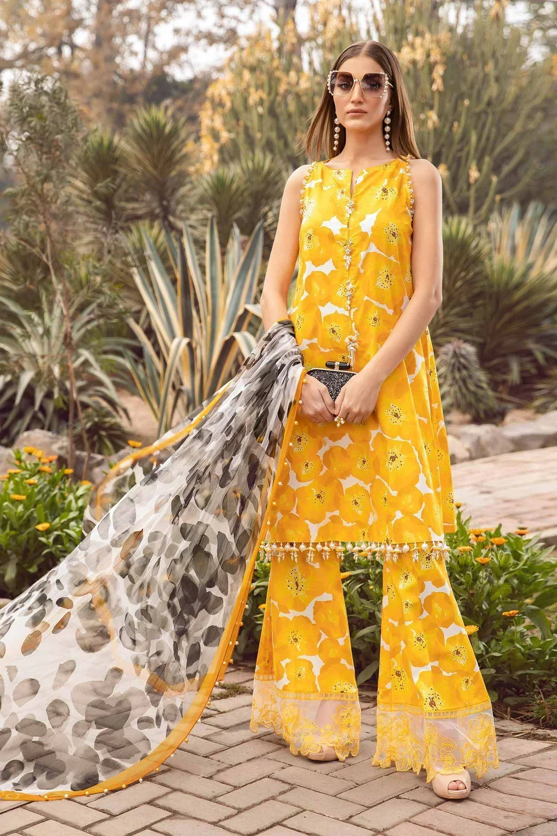 Maria B | M Prints Spring 24 | MPT-2112-B - by - Libasekhas UK - Registered Vendor of : Maria B - 100% Original Designer Dresss