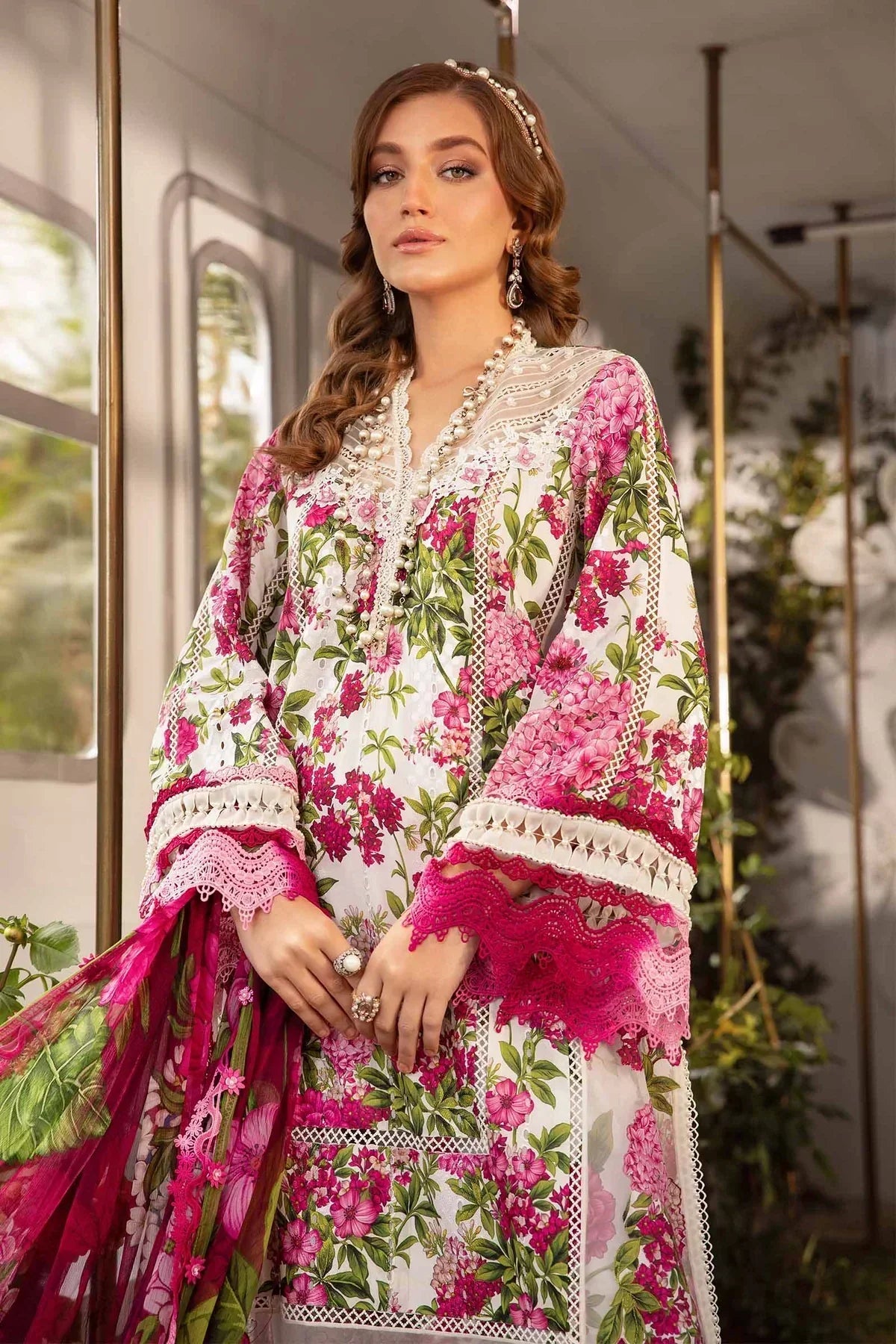 Maria B | M Prints Spring 24 | MPT-2102-A - by - Libasekhas UK - Registered Vendor of : Maria B - 100% Original Designer Dresss