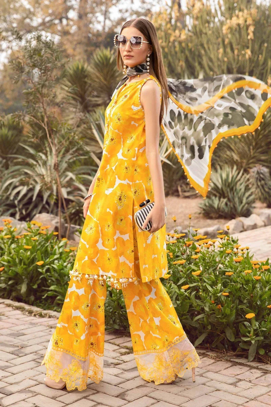 Maria B | M Prints Spring 24 | MPT-2112-B - by - Libasekhas UK - Registered Vendor of : Maria B - 100% Original Designer Dresss