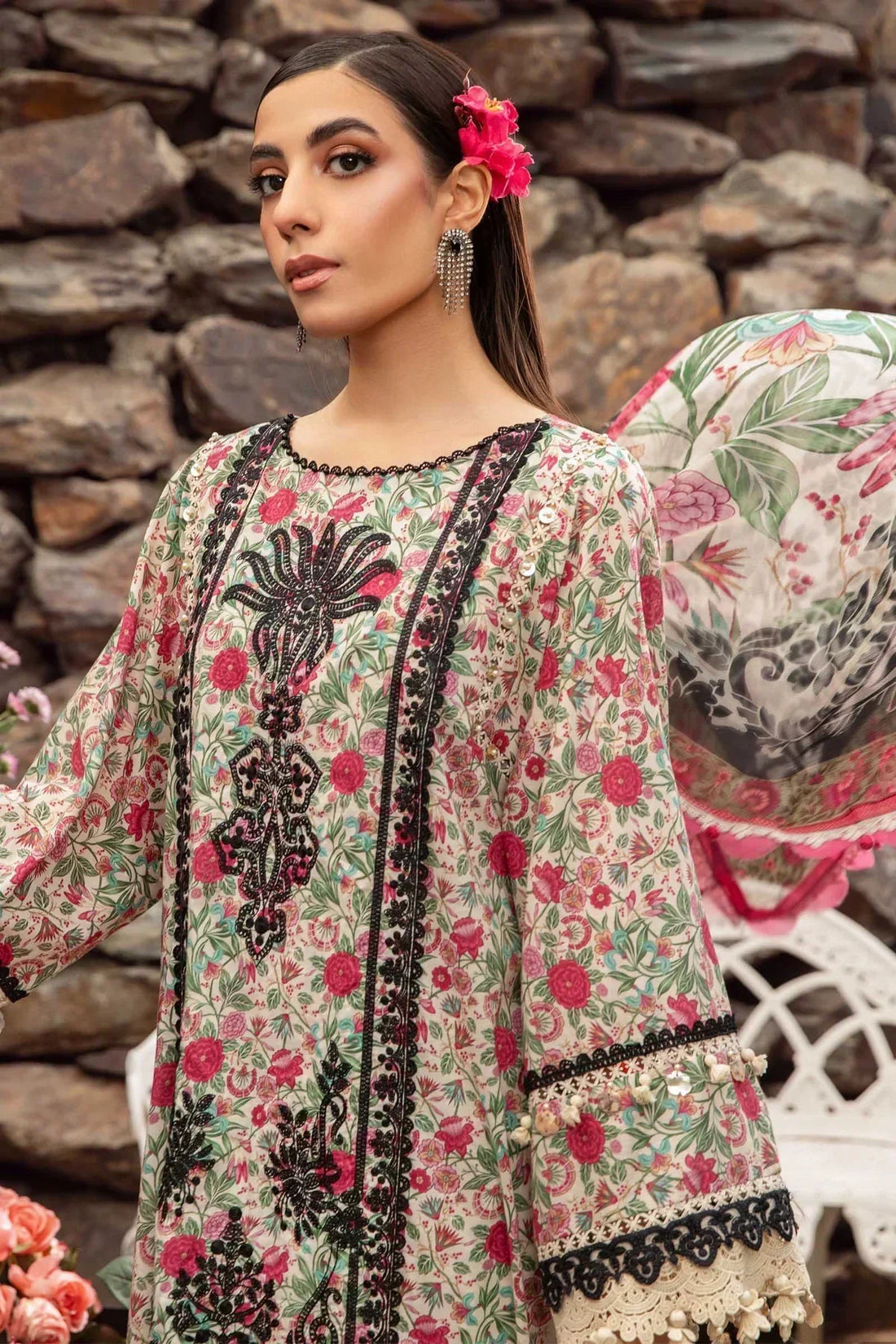 Maria B | M Prints Spring 24 | MPT-2113-A - by - Libasekhas UK - Registered Vendor of : Maria B - 100% Original Designer Dresss