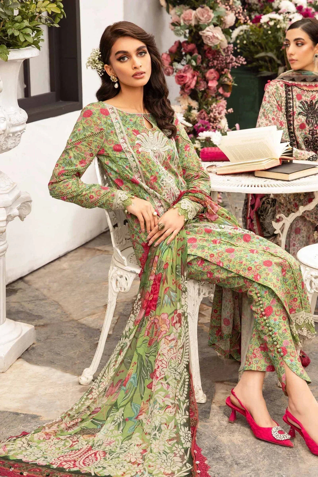 Maria B | M Prints Spring 24 | MPT-2113-B - by - Libasekhas UK - Registered Vendor of : Maria B - 100% Original Designer Dresss