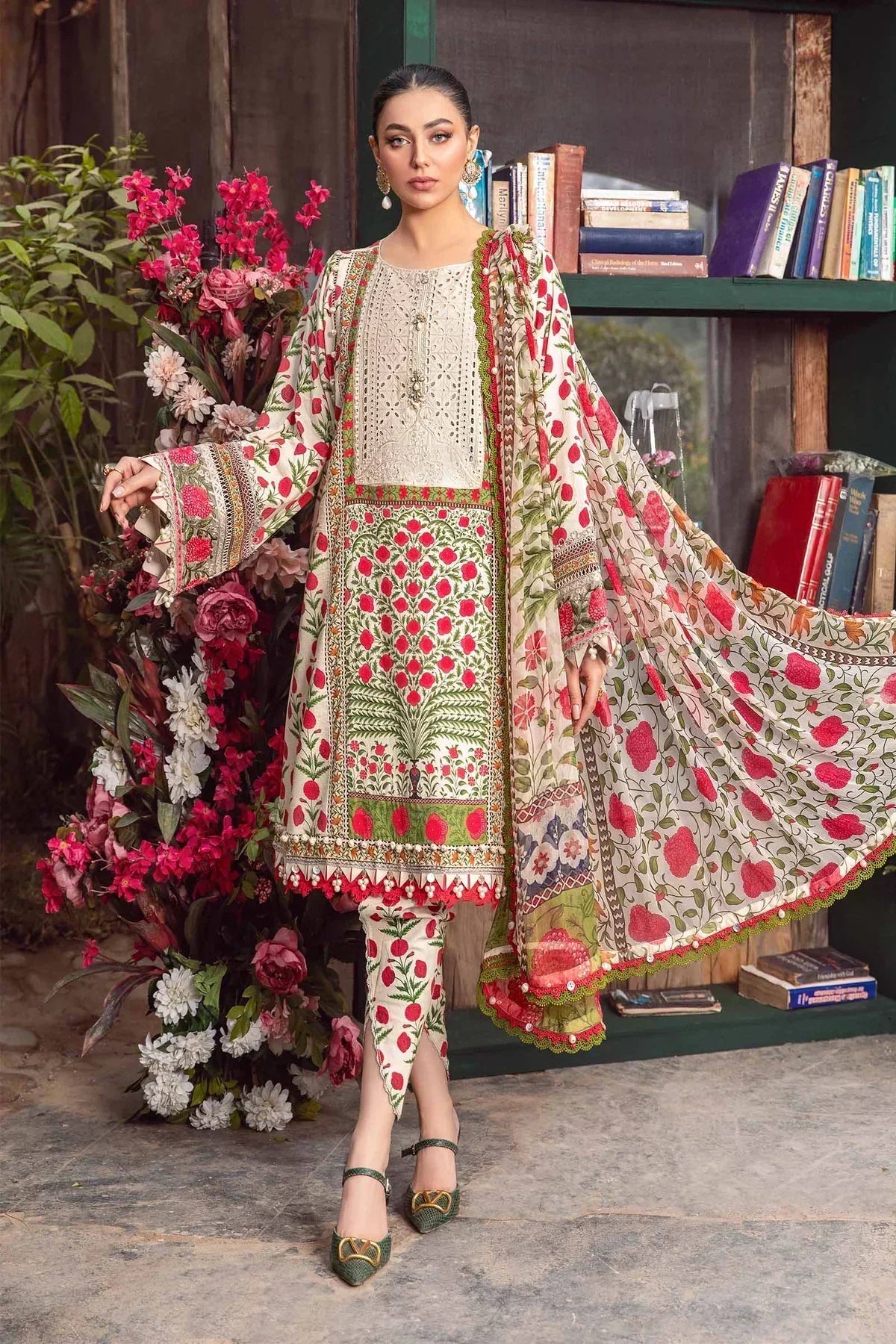 Maria B | M Prints Spring 24 | MPT-2114-A - by - Libasekhas UK - Registered Vendor of : Maria B - 100% Original Designer Dresss