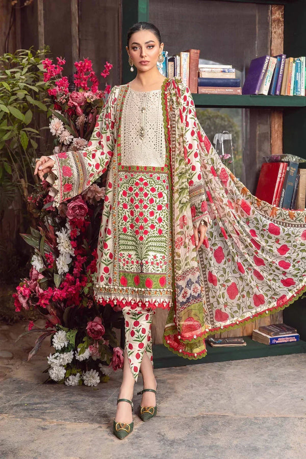 Maria B | M Prints Spring 24 | MPT-2114-A - by - Libasekhas UK - Registered Vendor of : Maria B - 100% Original Designer Dresss