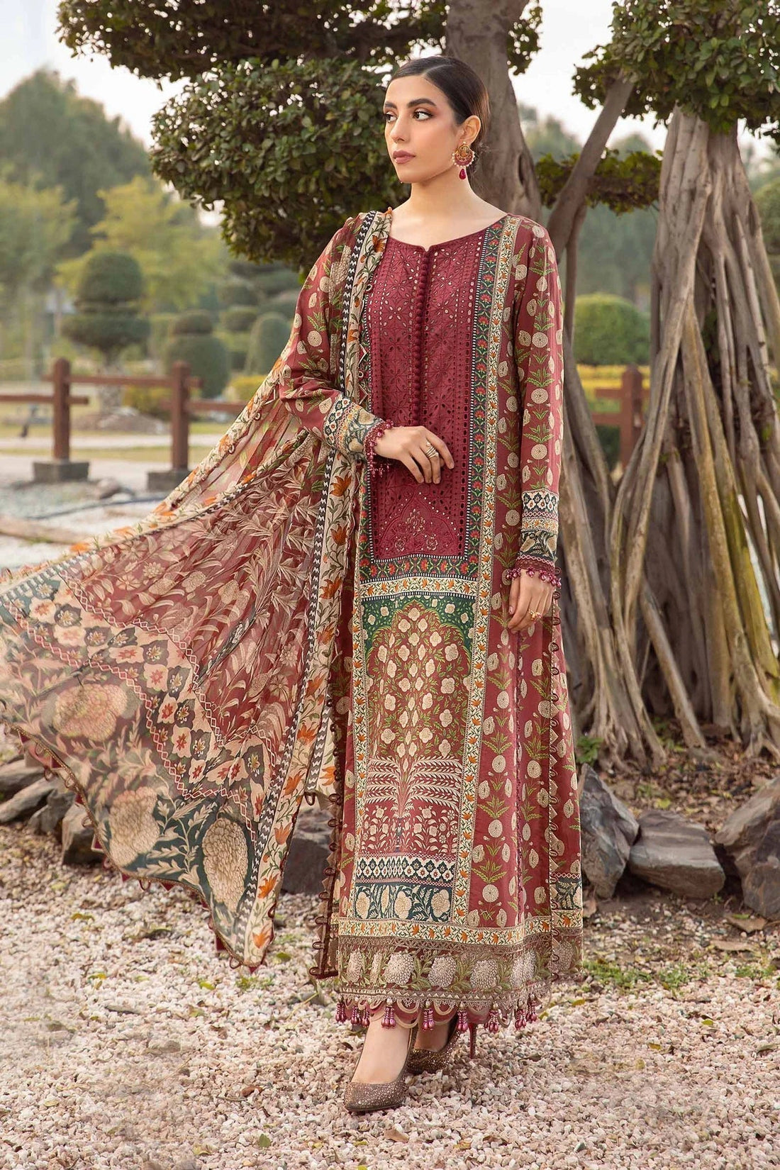 Maria B | M Prints Spring 24 | MPT-2114-B - by - Libasekhas UK - Registered Vendor of : Maria B - 100% Original Designer Dresss