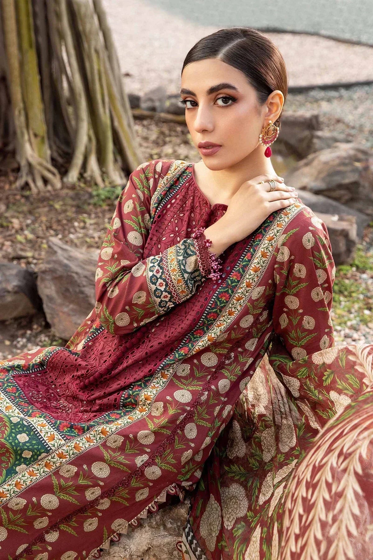 Maria B | M Prints Spring 24 | MPT-2114-B - by - Libasekhas UK - Registered Vendor of : Maria B - 100% Original Designer Dresss