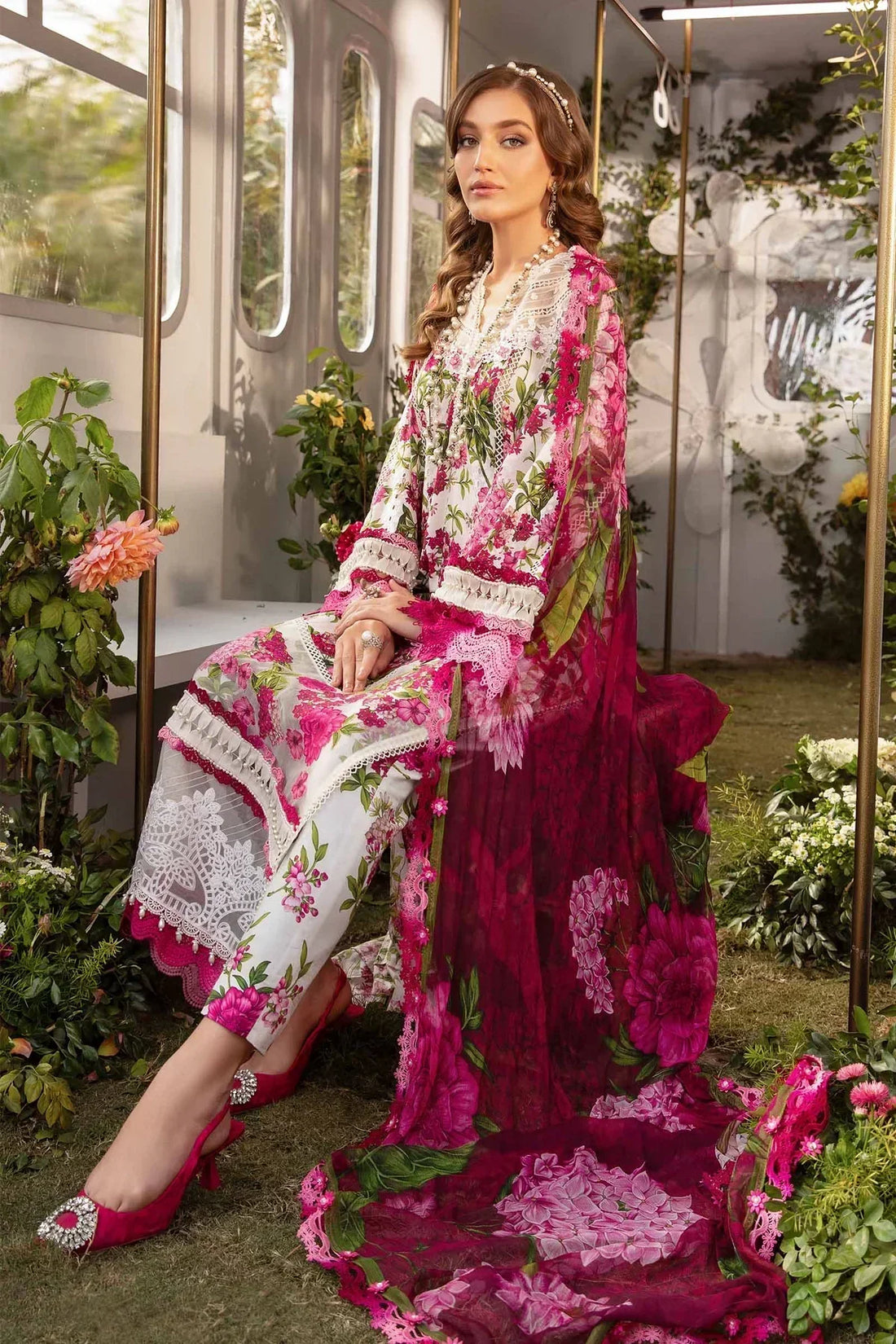 Maria B | M Prints Spring 24 | MPT-2102-A - by - Libasekhas UK - Registered Vendor of : Maria B - 100% Original Designer Dresss