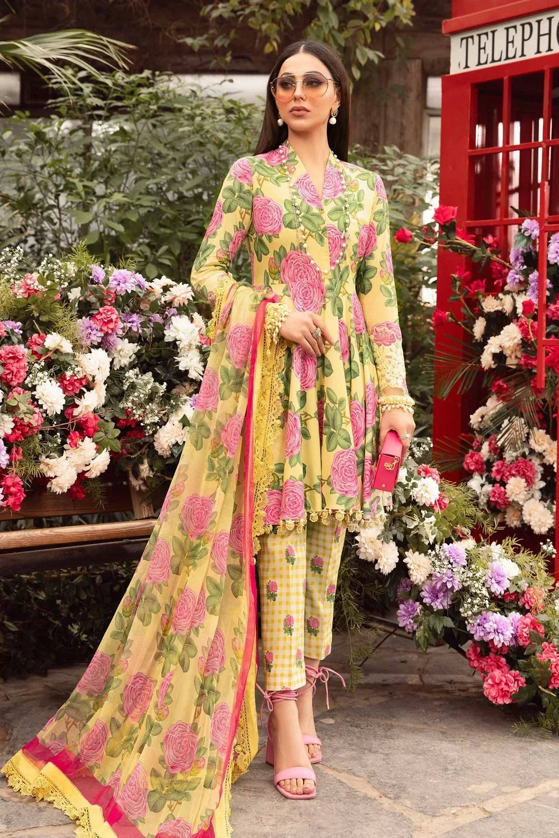 Maria B | M Prints Spring 24 | MPT-2103-A - by - Libasekhas UK - Registered Vendor of : Maria B - 100% Original Designer Dresss