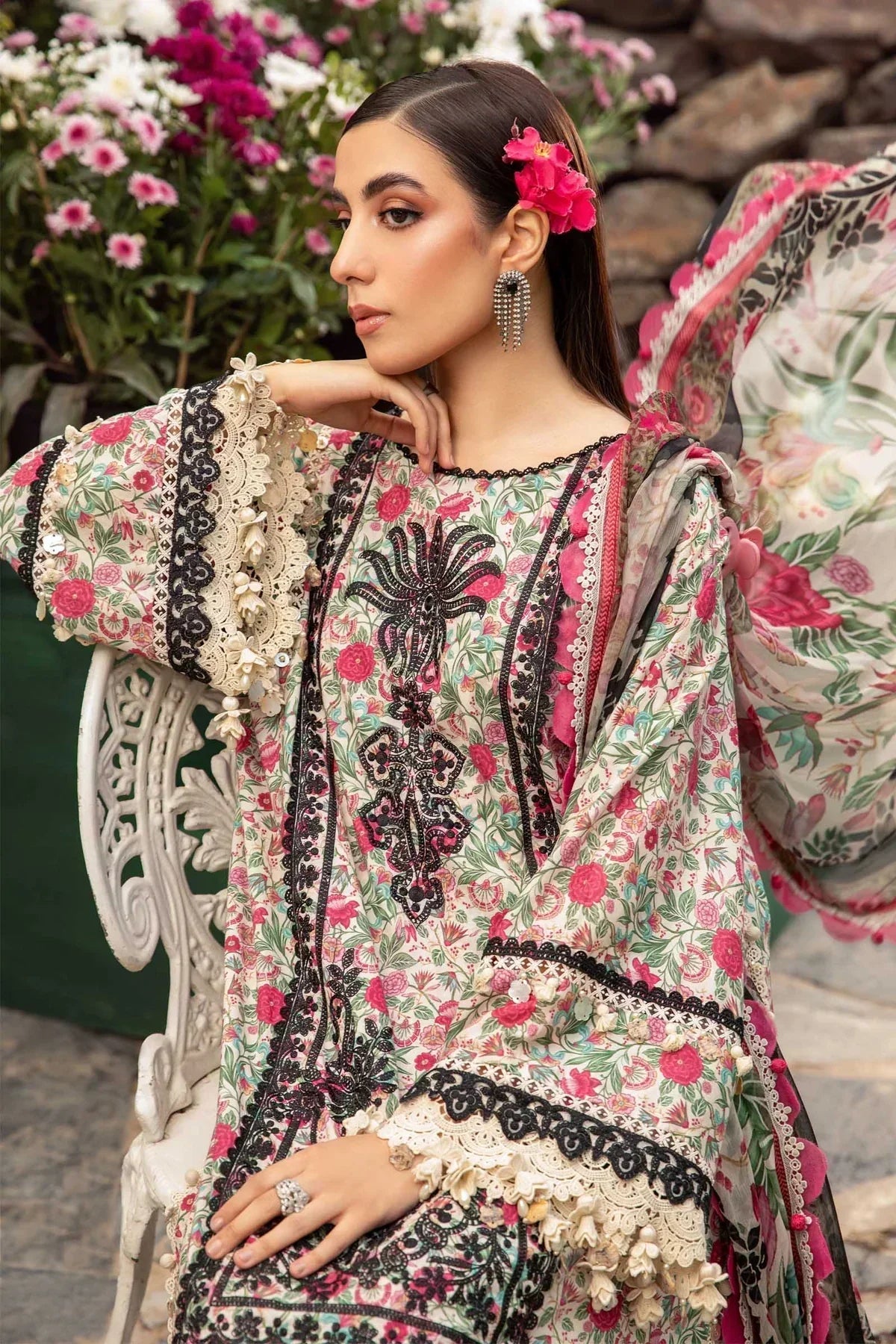 Maria B | M Prints Spring 24 | MPT-2113-A - by - Libasekhas UK - Registered Vendor of : Maria B - 100% Original Designer Dresss
