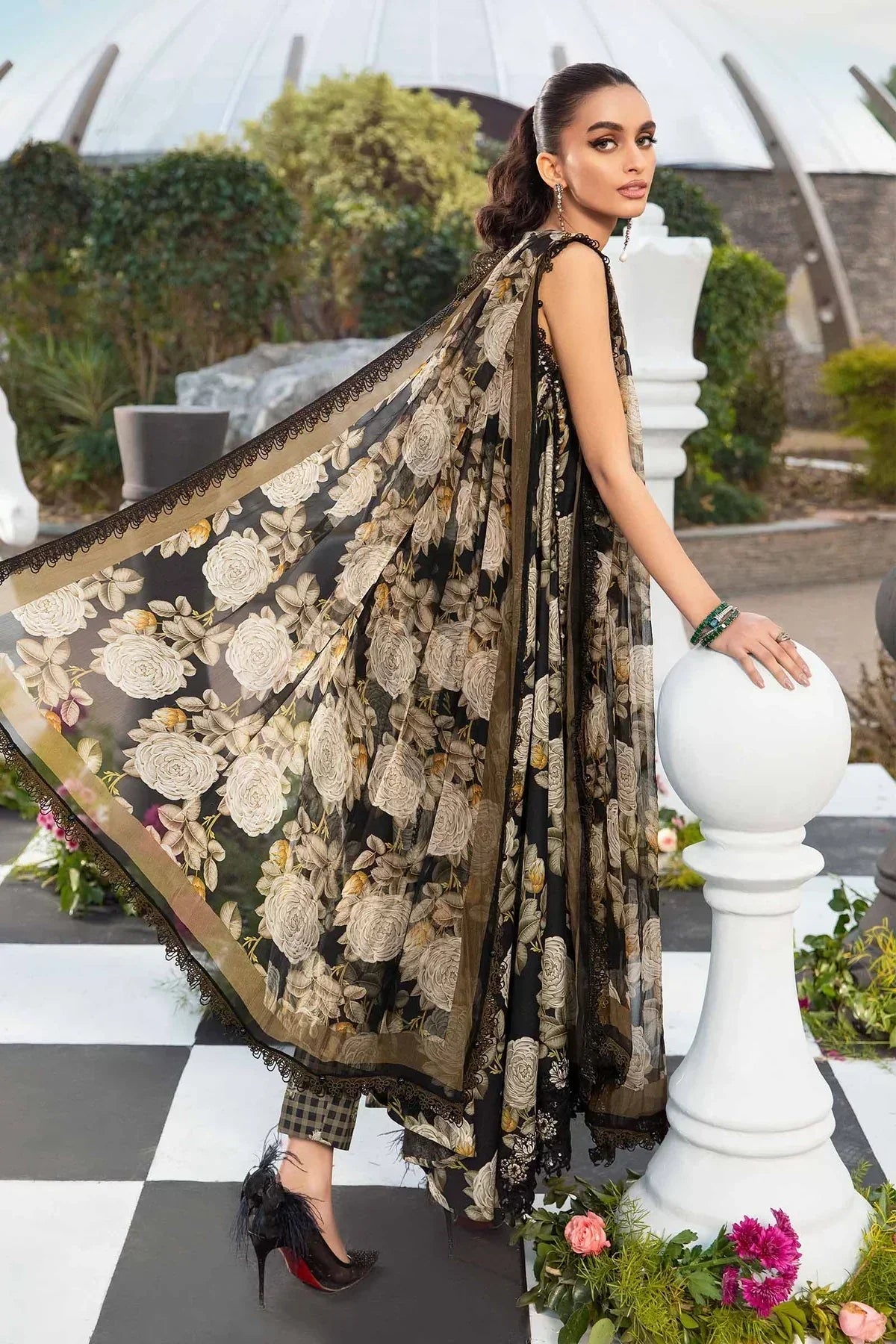 Maria B | M Prints Spring 24 | MPT-2103-B - by - Libasekhas UK - Registered Vendor of : Maria B - 100% Original Designer Dresss