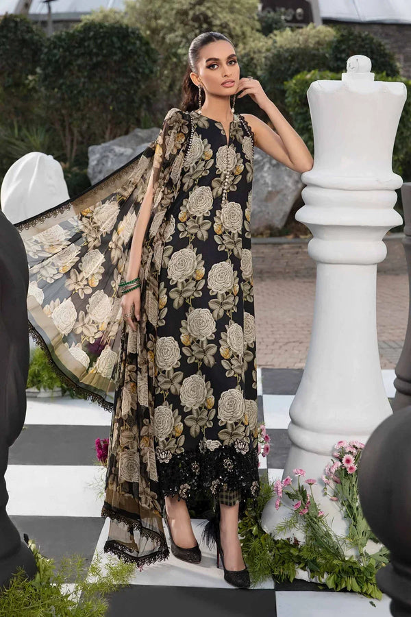 Maria B | M Prints Spring 24 | MPT-2103-B - by - Libasekhas UK - Registered Vendor of : Maria B - 100% Original Designer Dresss