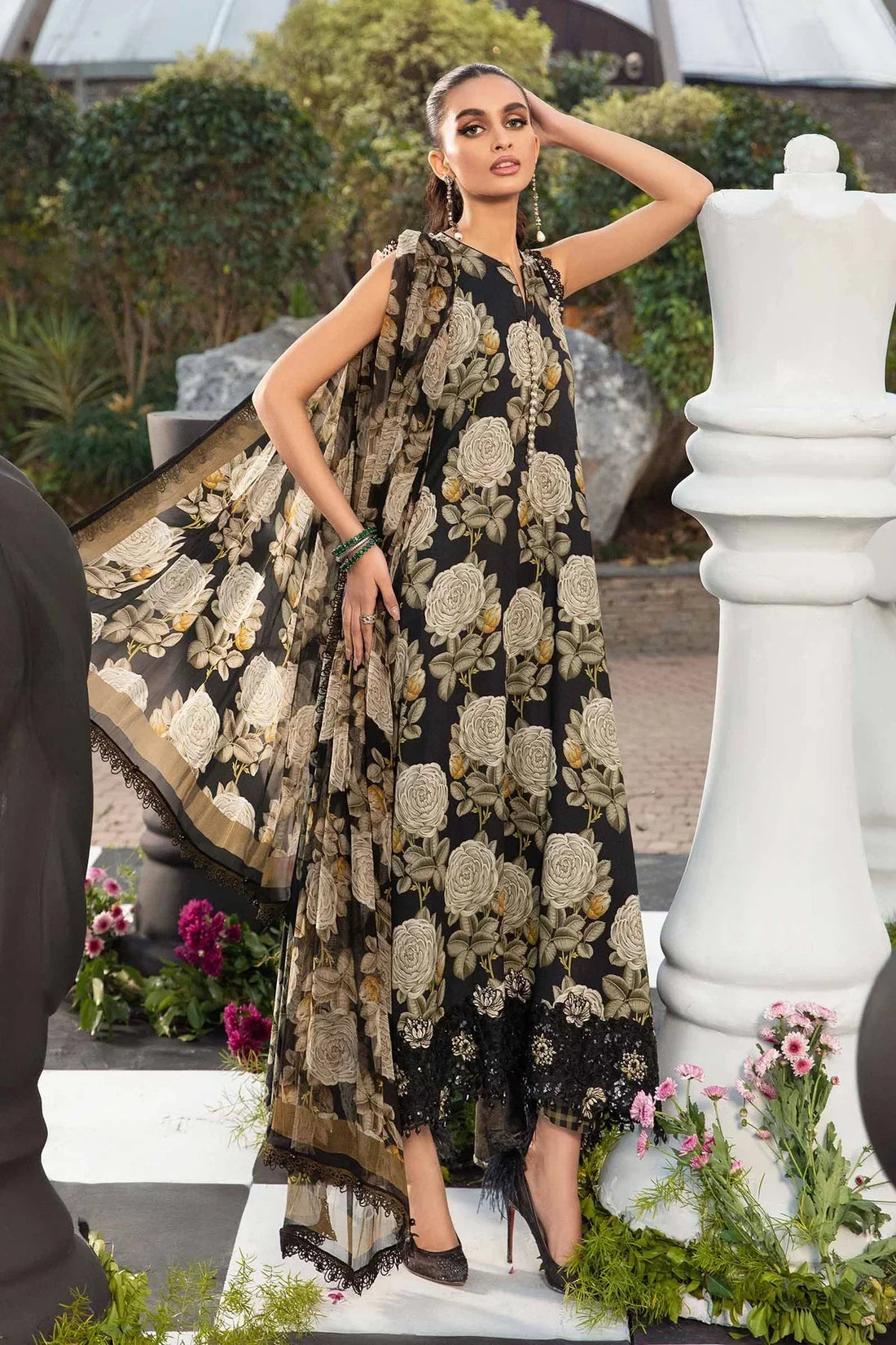 Maria B | M Prints Spring 24 | MPT-2103-B - by - Libasekhas UK - Registered Vendor of : Maria B - 100% Original Designer Dresss