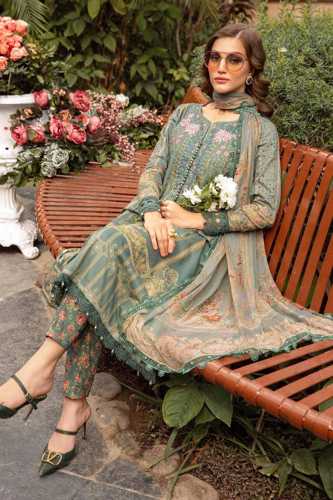 Maria B | M Prints Spring 24 | MPT-2104-B - by - Libasekhas UK - Registered Vendor of : Maria B - 100% Original Designer Dresss