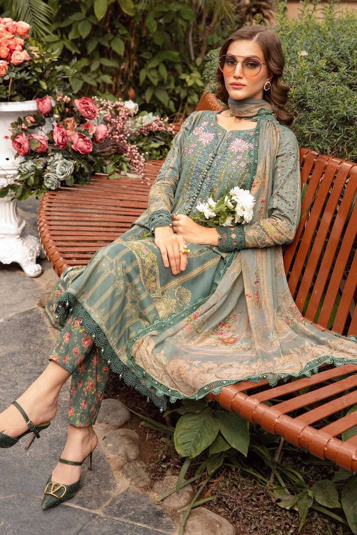 Maria B | M Prints Spring 24 | MPT-2104-B - by - Libasekhas UK - Registered Vendor of : Maria B - 100% Original Designer Dresss