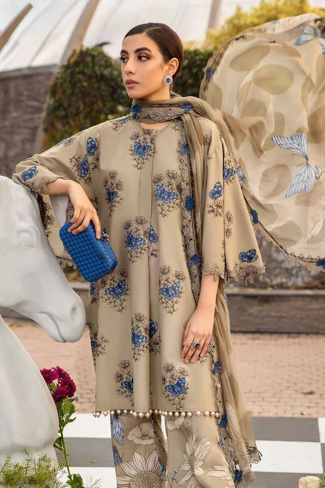 Maria B | M Prints Spring 24 | MPT-2105-B - by - Libasekhas UK - Registered Vendor of : Maria B - 100% Original Designer Dresss